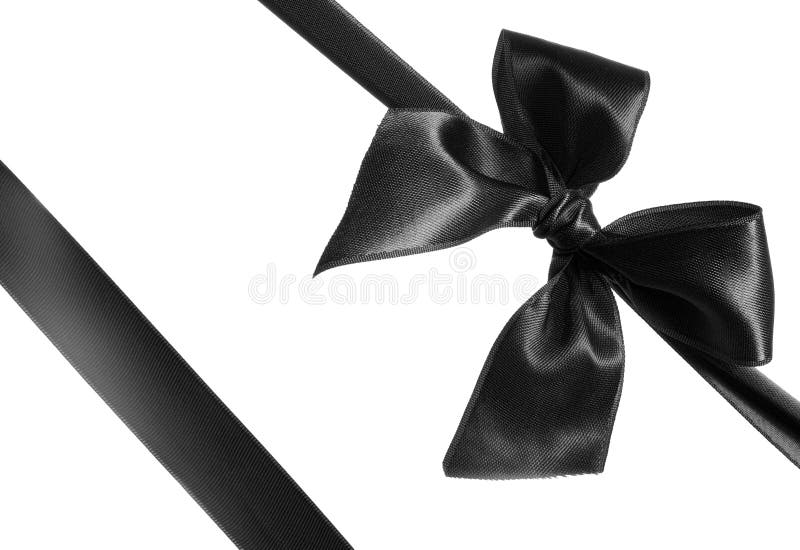 Black silk ribbon with rose design Royalty Free Vector Image