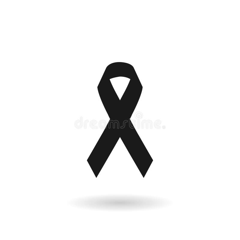 Black mourning ribbon Stock Vector by ©veleri 89361064