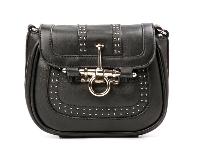 black rivet purse
