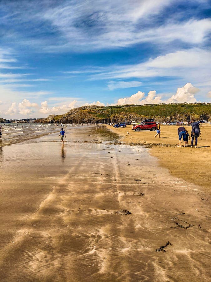 Black Rock Sands, North Wales, U.K Editorial Photography Image of
