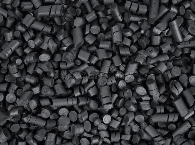 binnenkort Groot correct Black rubber granules stock photo. Image of chemistry - 180697314