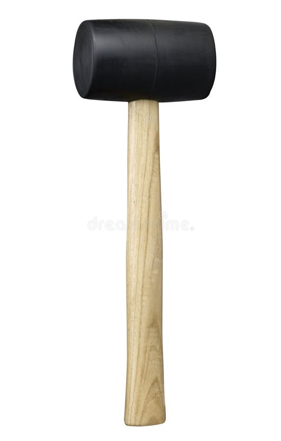 A black rubber mallet royalty free stock photography