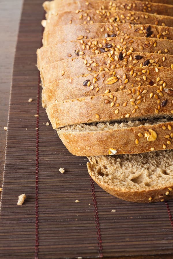 Black rye bread stock photo. Image of cutting, dark, corn 68259014