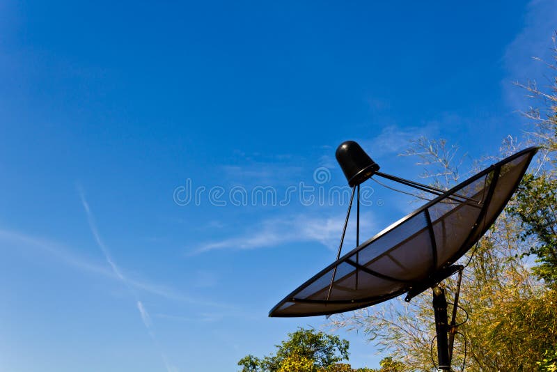 Black Satellite information signals