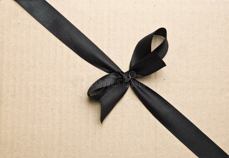 Black satin ribbon royalty free stock photos