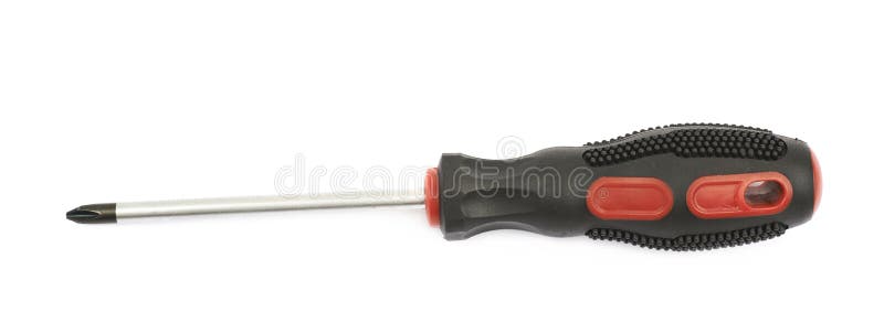 Black screwdriver isolated