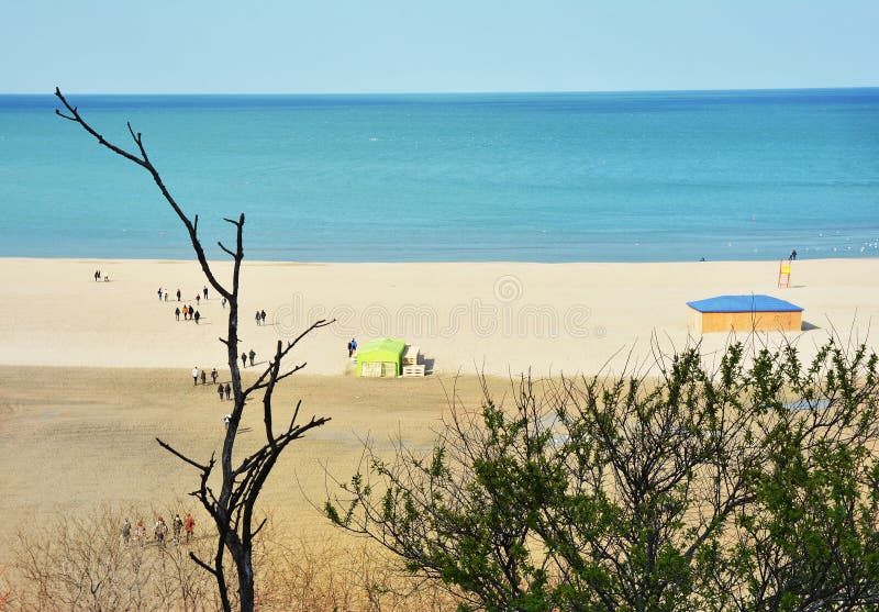 Black Sea Coast on Modern Beach, Constanta Stock Photo Image of