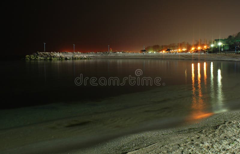 Black Sea on Night royalty free stock photos Black Sea on Night royalty free stock photos