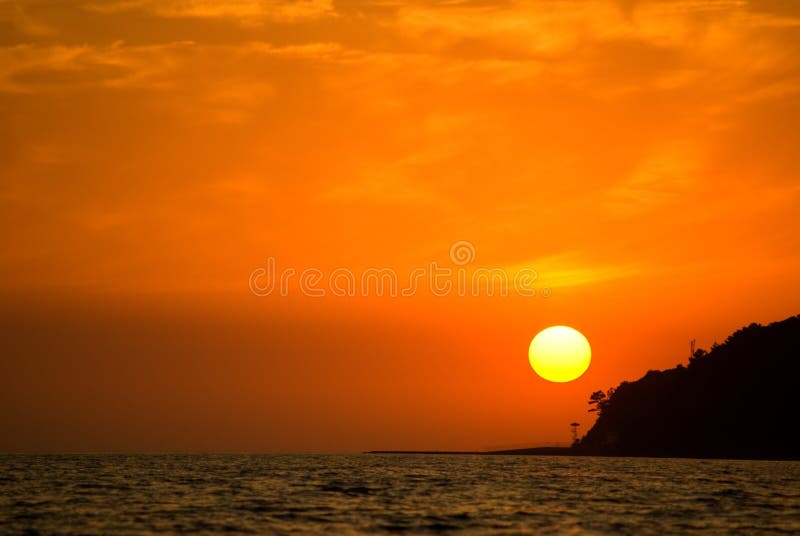 Black Sea at sunset