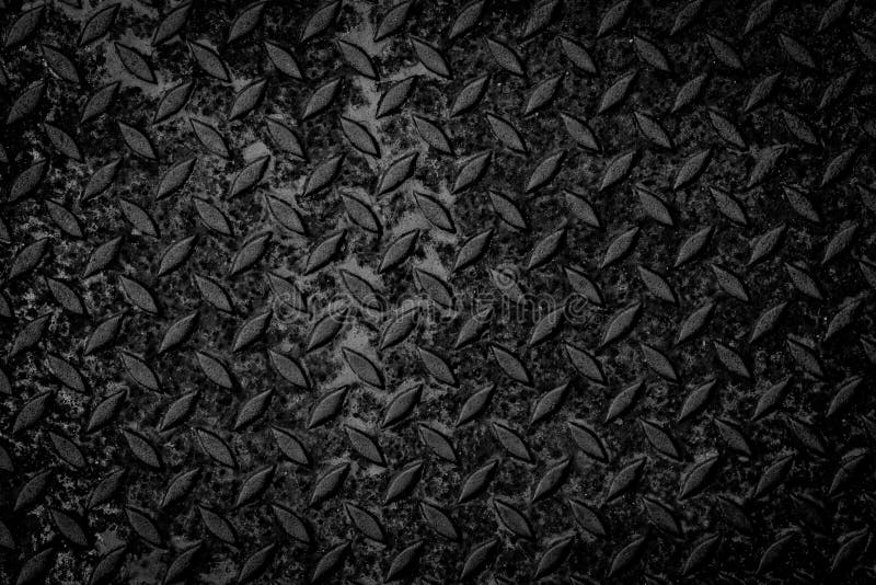 Seamless Black Metal Texture