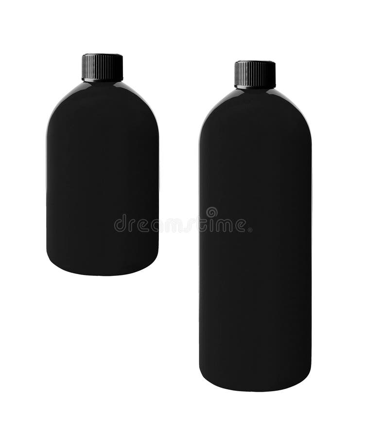 Black shampoo bottle stock image. Image of object, product 68098843