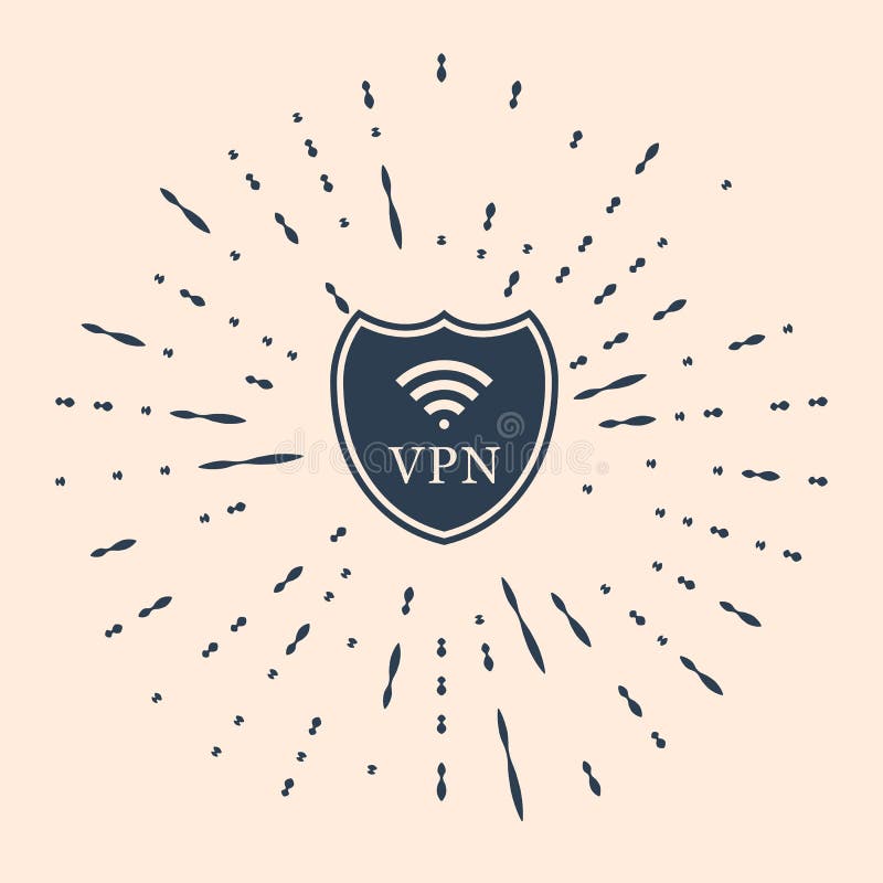 Black Shield With Vpn And Wifi Wireless Internet Network Symbol Icon On Beige Background Vpn Protect Safety Concept Stock Vector Illustration Of Isolated Data