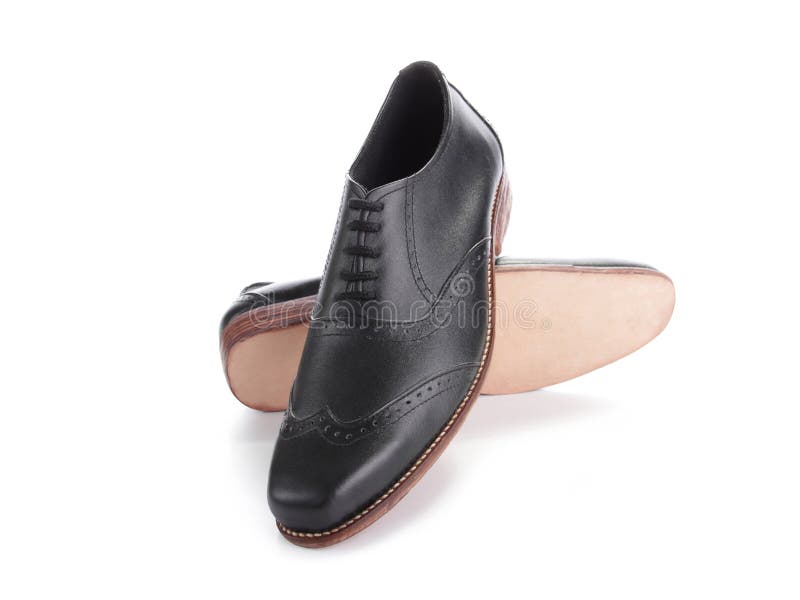 shiny black suit shoes