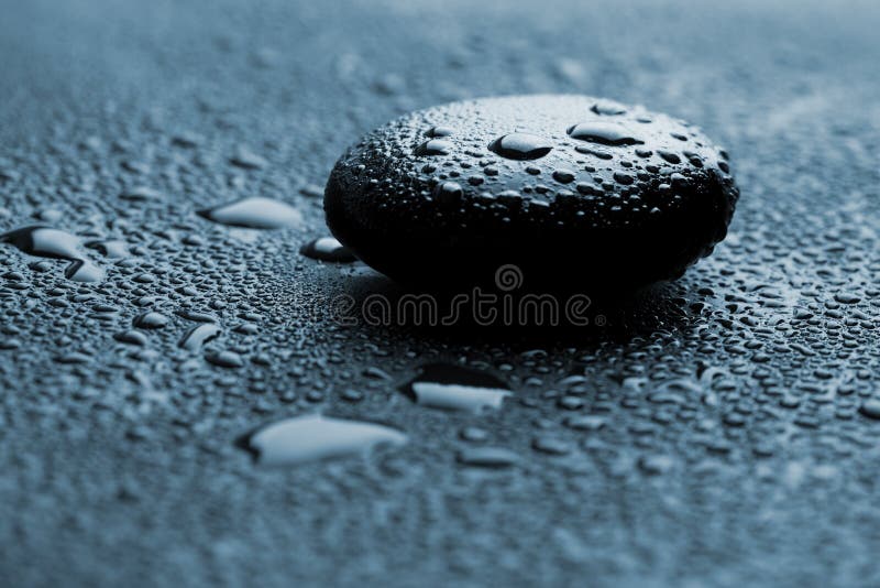 Black Zen Stones with Water Drops Stock Photo Image of body, drop