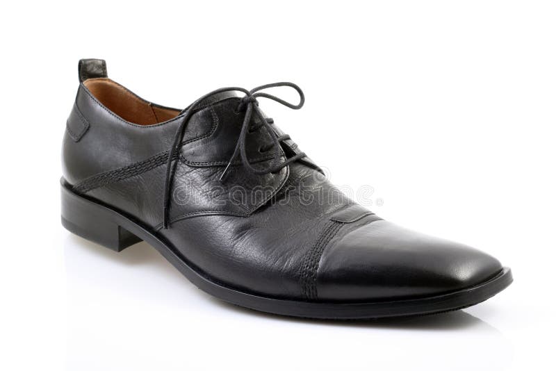 Black shoe stock image. Image of polish, closeup, style - 5037615