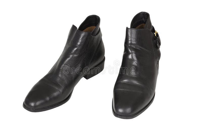 Little boys black choes stock image. Image of white, childs 12503099