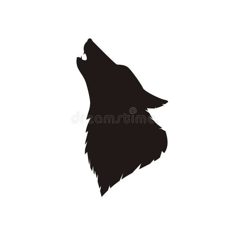 Howling Wolf Head Silhouette Stock Illustrations – 2,254 Howling Wolf ...