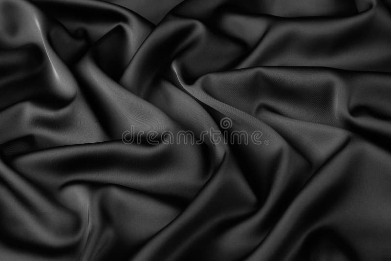 Black Silk Fabric Background, View from Above Stock Image - Image of  christmas, elegance: 128651191