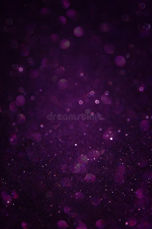 Black Silver And Purple Abstract Bokeh Lights Defocused Background