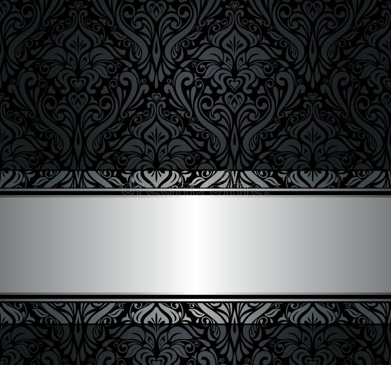 Top 98+ Wallpaper Black And Silver Wallpaper Borders Superb 10/2023