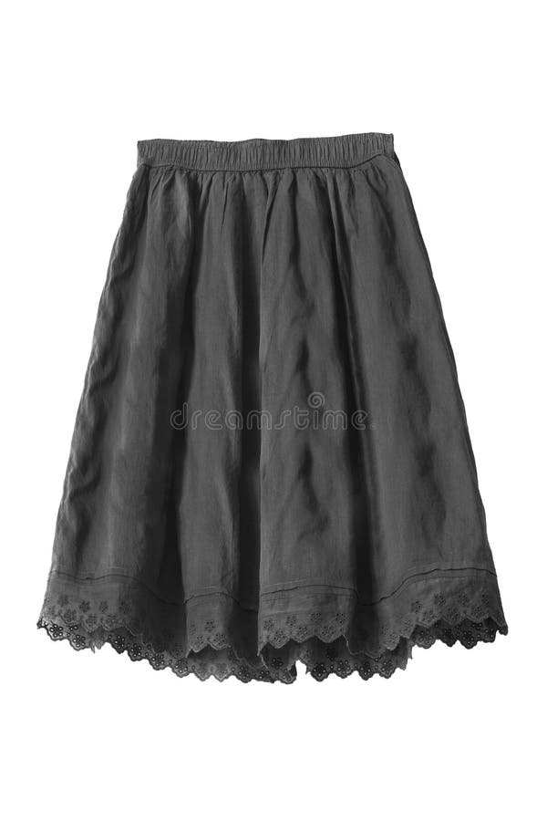 Black skirt isolated stock image. Image of glamour, knee - 128857953
