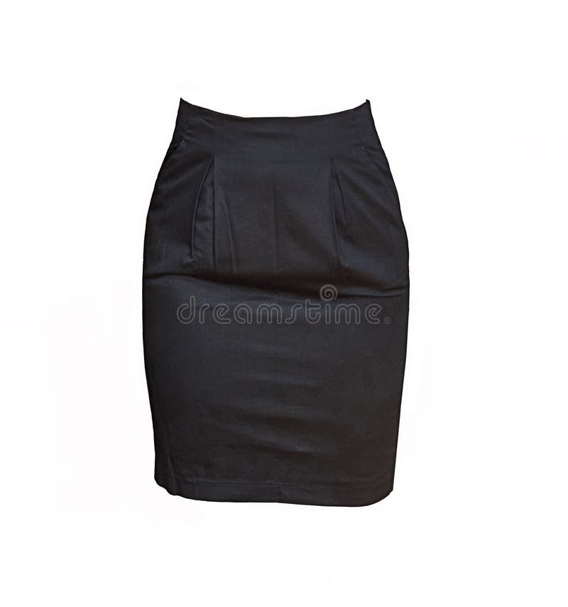 Black Skirt On White Background Stock Photo Image of casual, isolated