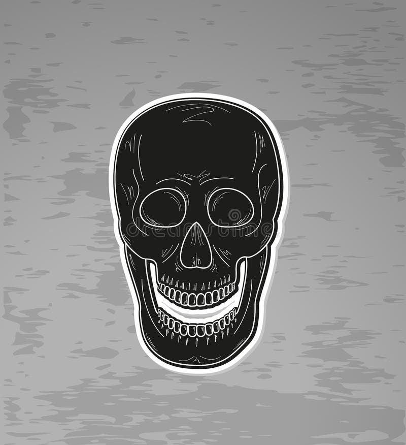 Vector Human Skull With Open Mouth Stock Vector - Illustration of life