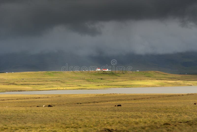 Black sky in Iceland
