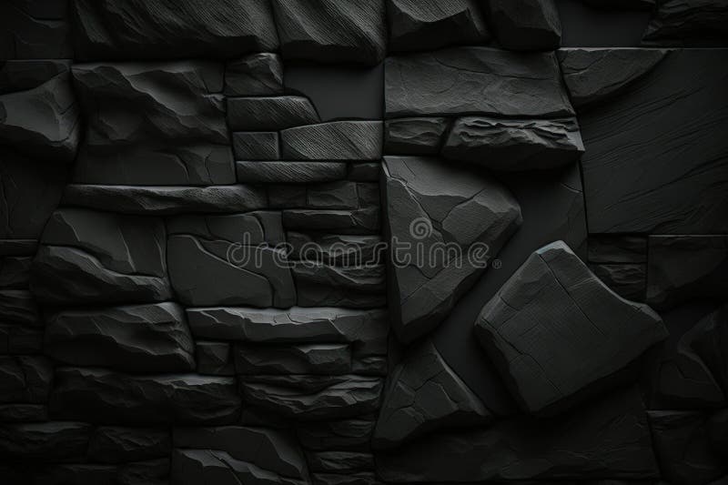 Black slate with a dark gray background royalty free illustration