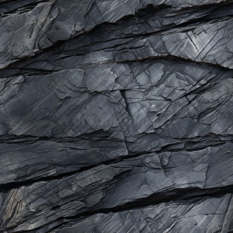 Textură din piatră ardezie neagră. Piatră neagră fără sudură cu model natural granit închis fond granit închis gri textură de cărbune generativ de ilustrare ai generat