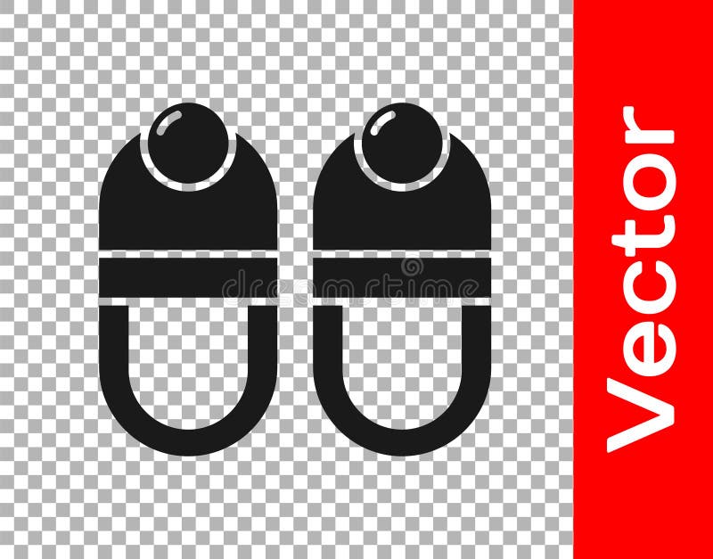 Slippers Vector Line Icon Sign Illustration On Background Editable Strokes  Stock Illustration - Download Image Now - iStock