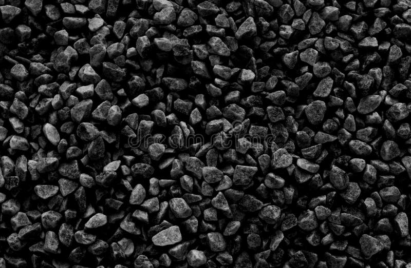 Black small road stone background,  dark gravel pebbles stone texture seamless texture, granite,marble