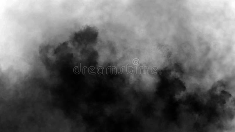 Black smoke . Mistery fog on isolated white background. Texture overlays. Design element