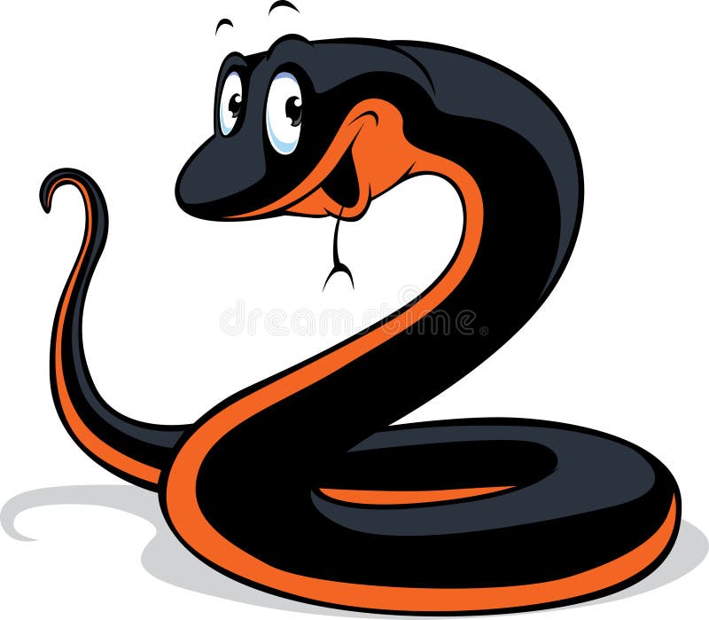 Black snake cartoon stock vector. Illustration of 2013 - 28571167