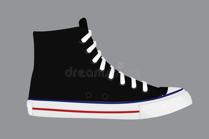 canvas shoes vector