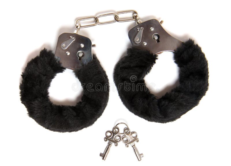 Black handcuffs stock image. Image of lock, fetters, jail - 13043439