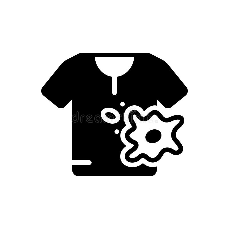 Black Solid Icon for Spot, Stain and Smear Stock Vector - Illustration ...