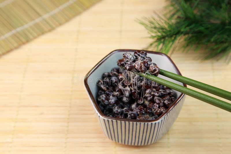 Black soybean natto stock photo. Image of closeup, healthy 67564366