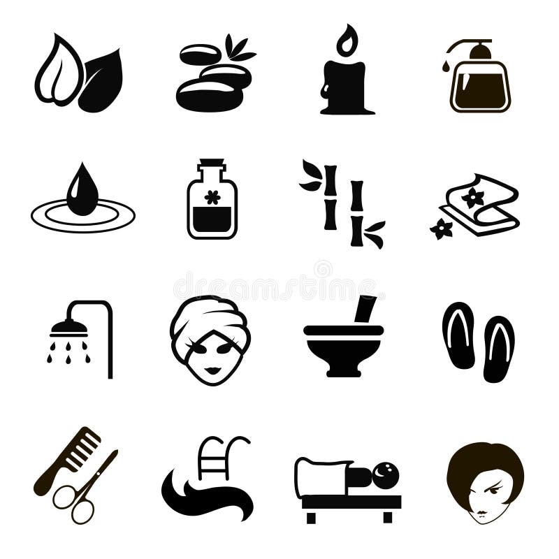 Spa Vector Black White Stock Illustrations 24,679 Spa Vector Black