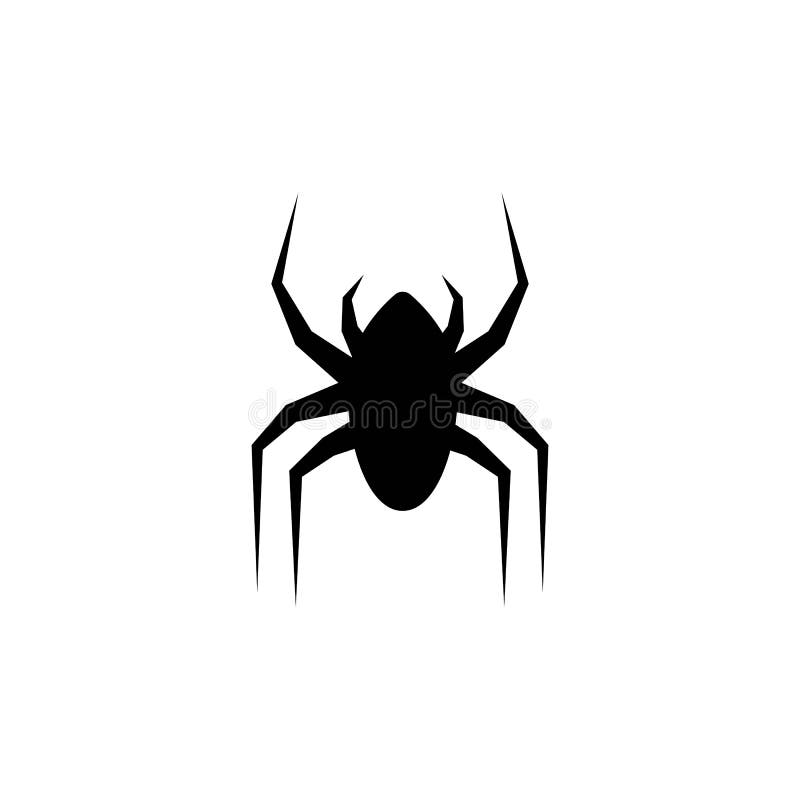 Black Spider logo template vector icon illustration vector illustration
