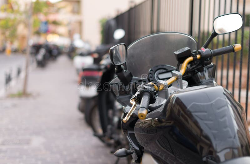 Black sport motorcycle. stock image. Image of motorcycle 62979189