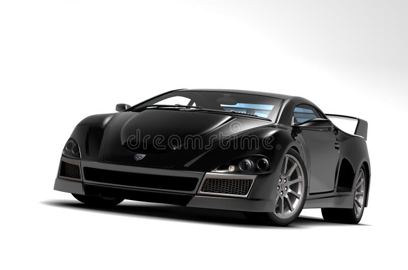 Black sports car 1