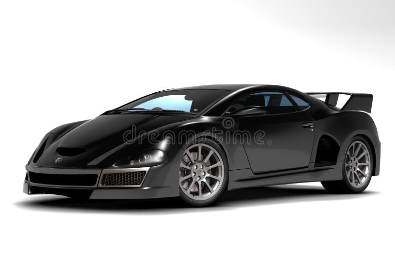 Black sports car 2