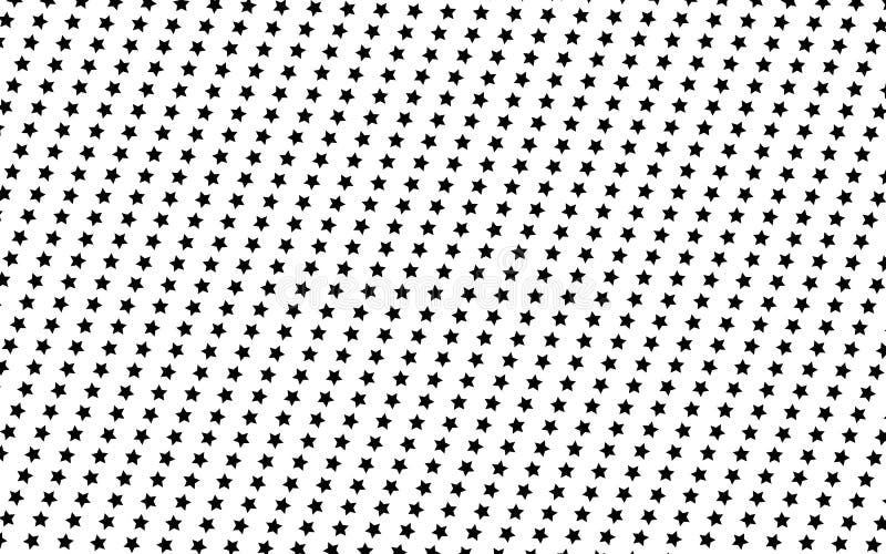 Black Stars on White Background. Simple Background. Geometric Pattern