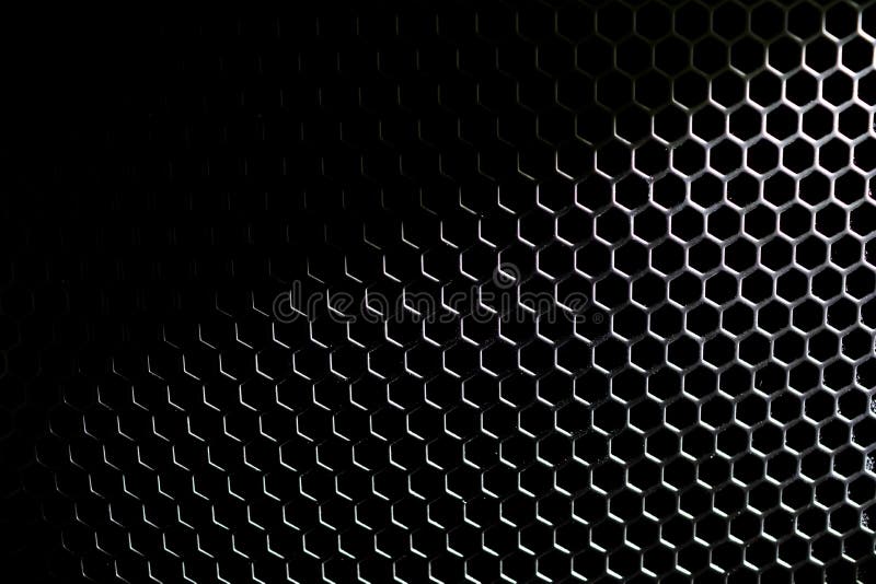 Abstract Black Metallic Wallpaper. Spotlight on Black Metallic M Stock  Photo - Image of hexagon, grill: 128112902