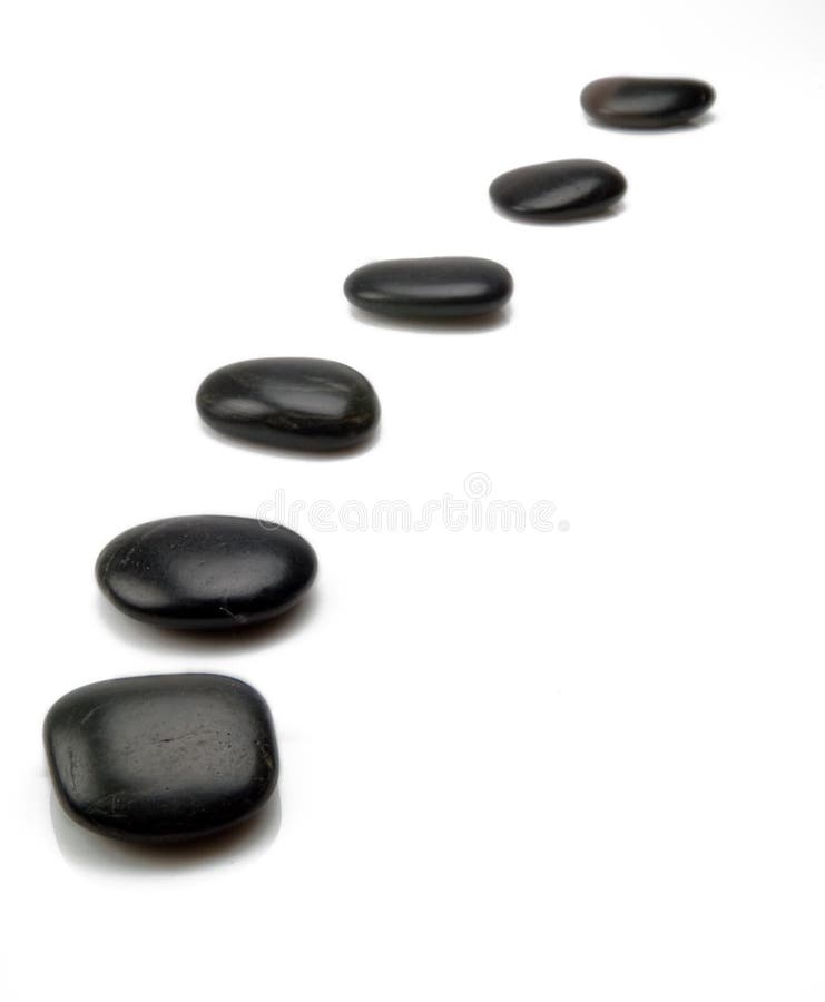 Black stepping stones