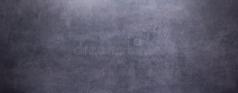 Black stone or marble surface background of table or wall texture. Panoramic view