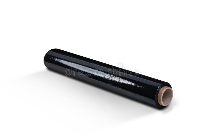 Black stretch film stock image. Image of polythene, black 84943855