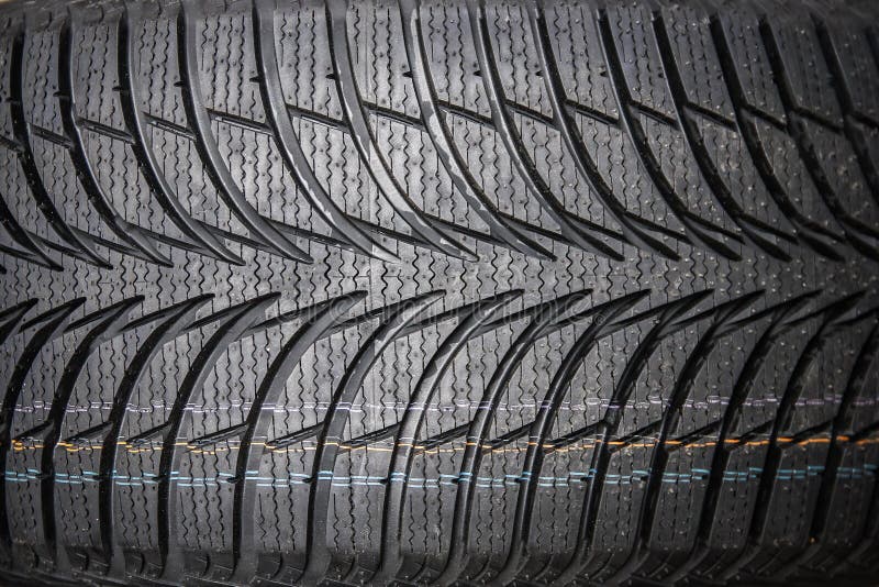 Black Stylish New Tire for Cars on Wheels Stock Image Image of