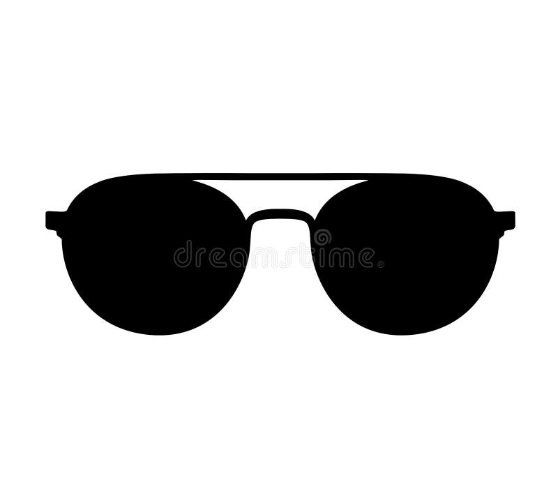 Black Sunglasses Vector Icon. Illustration Flat Style. Stock Vector ...